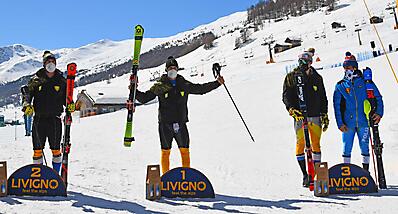 podio_M_Slalom_C.I. Assoluti_Livigno_23_03_2021