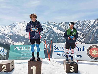 10_podio_Aspiranti_M_Slalom_FIS_Tr. Sergio Sanmartino_gara_2_Prali_13_04_2024