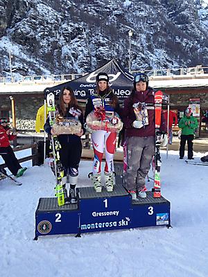 podio_Aspiranti_F_Slalom FIS_Gressoney_25_01_2017