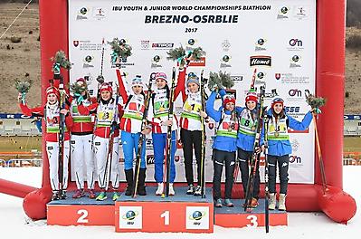 podio_Staffetta_C.M. Giovani_F_Brezno-Osrblie_27_02_2017
