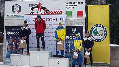podio_Inseg. Asp M_C.I. biathlon_Forni Avoltri_10_12_2017