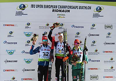 podio_20 km_M_Camp. Europei_biathlon_24_01_2018