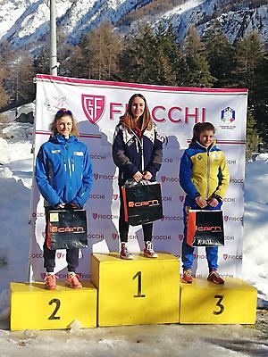 podio_Giovani_F_Cp, Italia biathlon_Bionaz_28_01_2018_2
