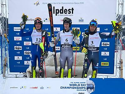 podio_Slalom_C.M. Juniores_Davos_07_02_2018_1