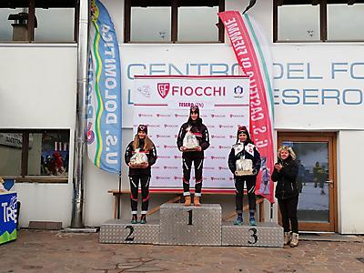podio_Aspiranti F_Inseg. Cp. Italia_Tesero_25_02_2018