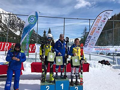 podio_Aspiranti_Slalom_C.I. Giovani F_Claviere_26_03_2018_1