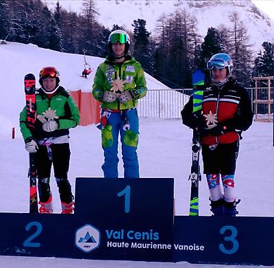 podio_F_Slalom FIS Cittadini_Val Cenis_18_12_2018_1