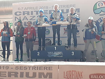 podio_Slalom_Criterium Nazionale_Cuccioli_2_F_Sestriere_07_04_2019