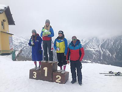 podio_Aspiranti_F_Slalom FIS Cittadini_Prali_16_04_2019_2