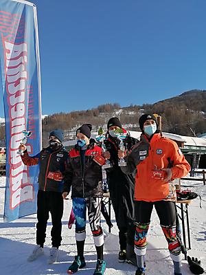 podio_Slalom_Allievi_M_Tr. Colomion_Bardonecchia_11_01_2021